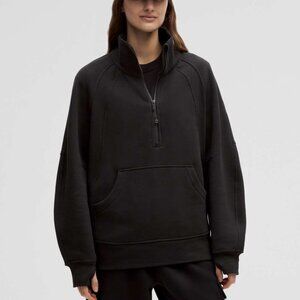 BNWT Lululemon Scuba Oversized Funnel-Neck Half Zip, Black, M/L